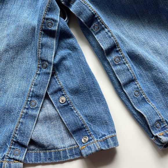 Old Navy Denim Overalls Size 18-24M - Picture 4 of 6